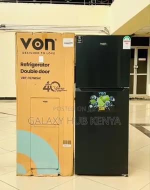Von VRT-197nrak Double Door Fridge 197l,