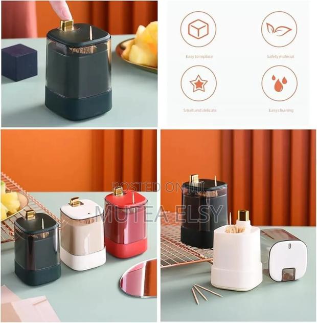 Red,Green White Nordic Press Toothpick Holder - main view