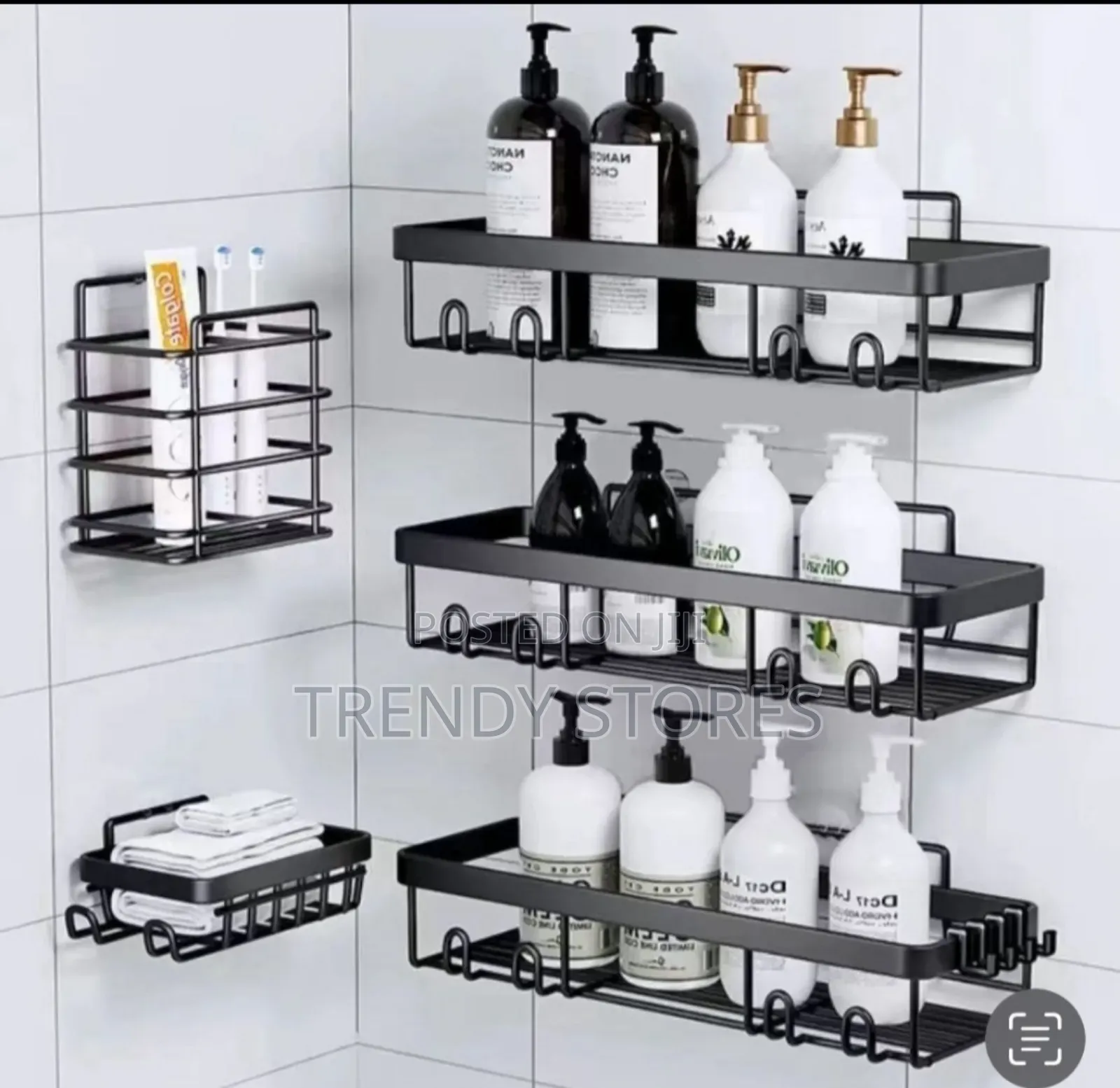 *5pcs  Corner Shower Caddy Shelf/Bathroom Organizer*