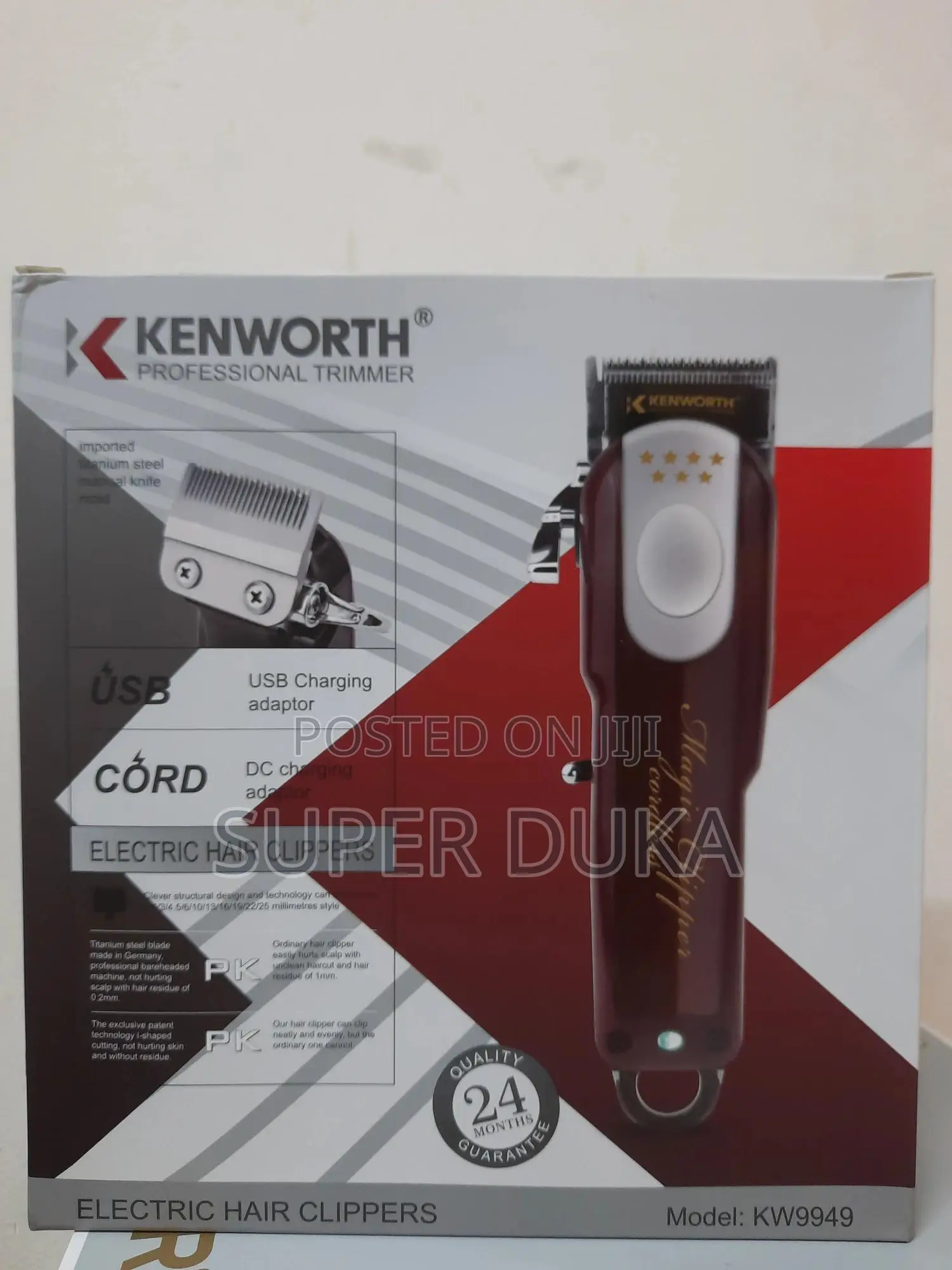 Kenworth Professional Trimmer.Usb Rechargeable Magicclipper