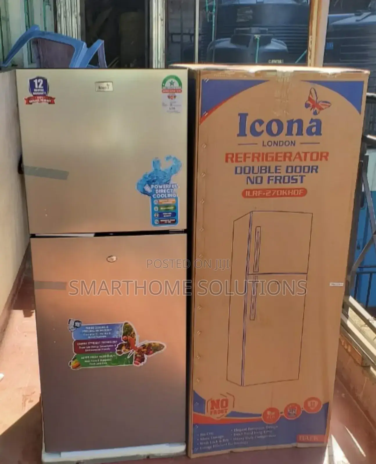 Icona 196litres Double Door No Frost Refrigerator
