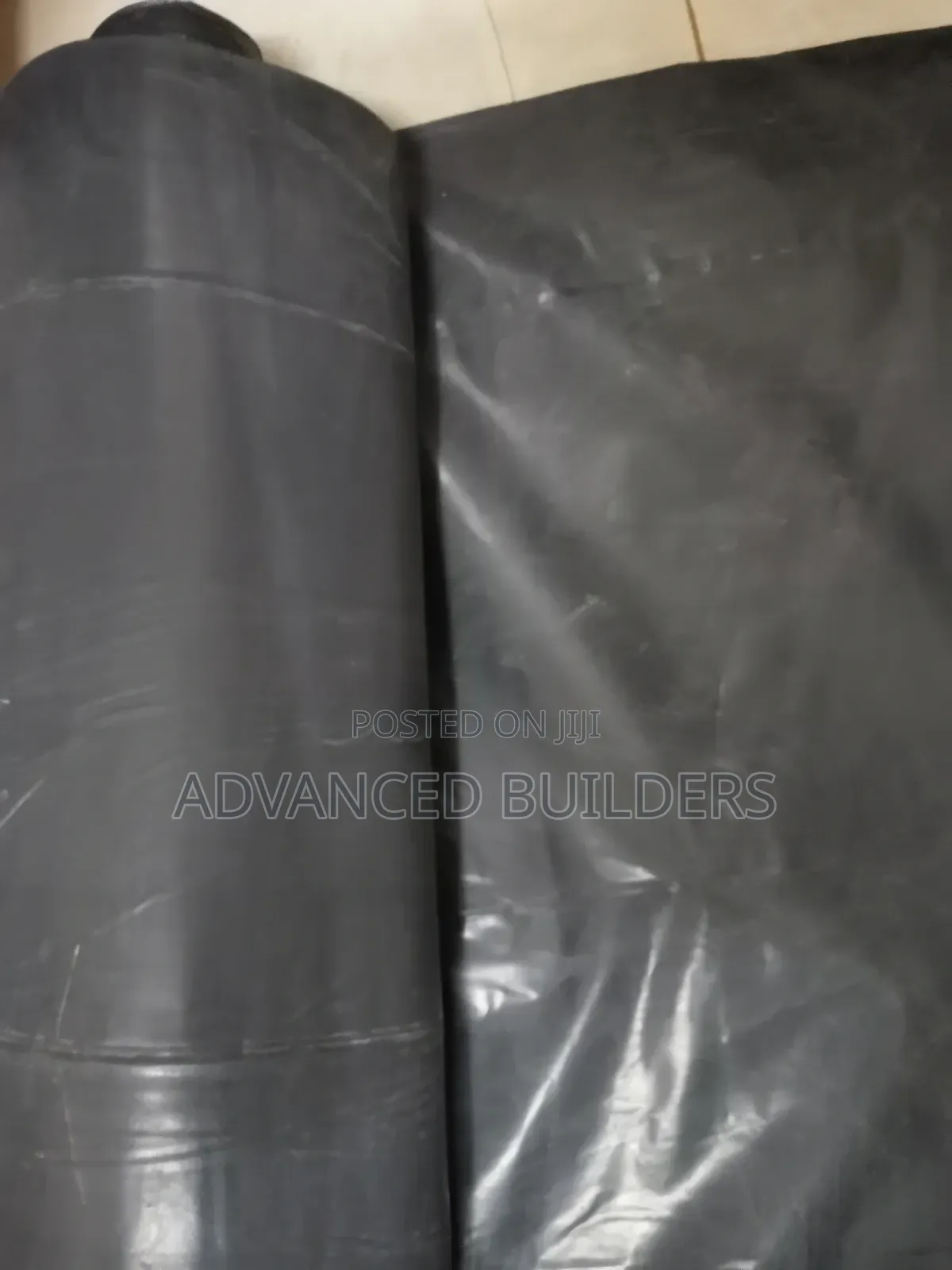 1200 Gauge Black Polythene 4 Feet Wide Folded in Two