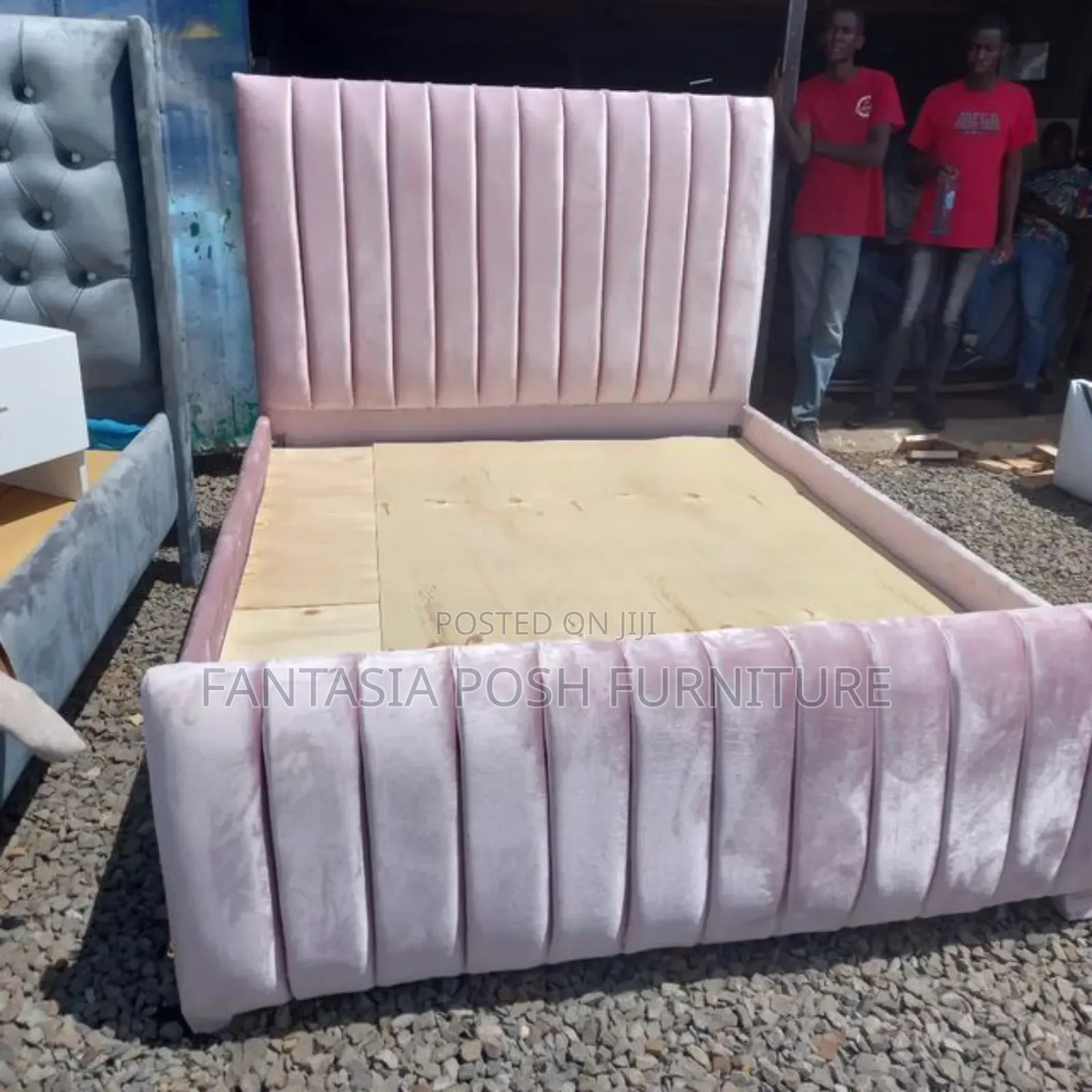5x6 Chester Bed in Baby Pink - Free Delivery