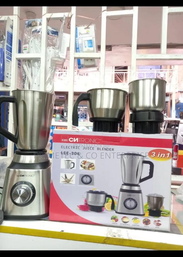 3in1 Commercial Blender Stainless Steel 650watts