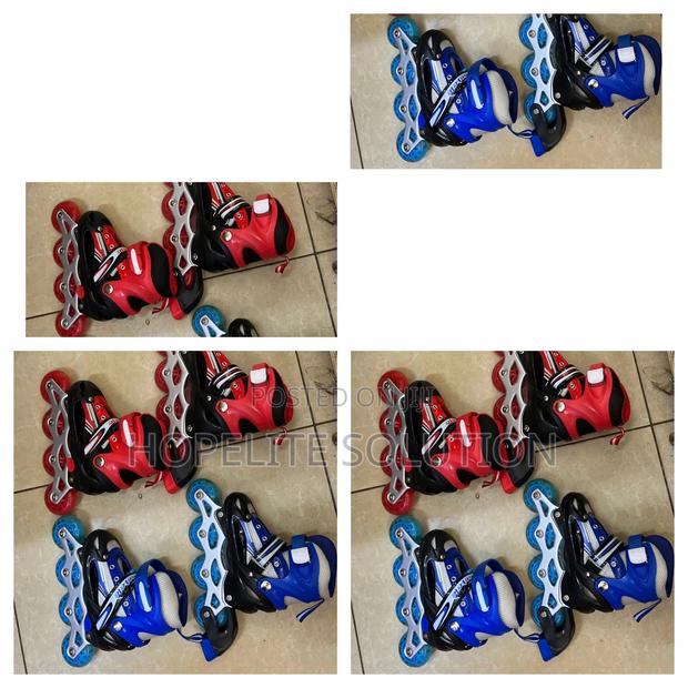 Skating Shoes With Guards And Helmet