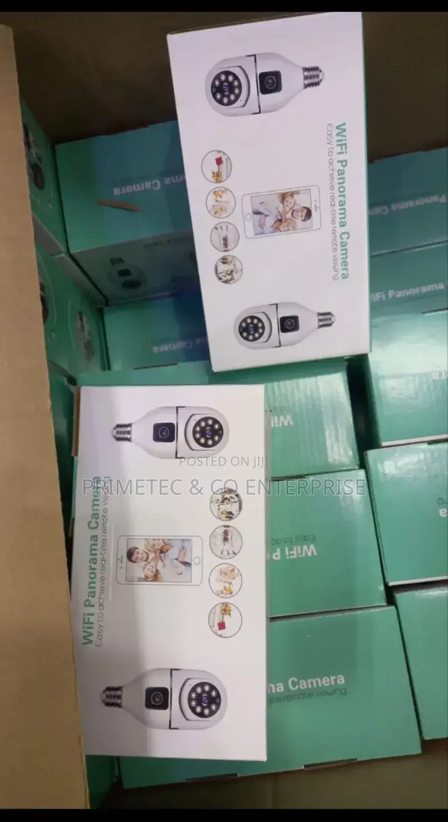 Wifi Camera Bulb Two Lense 360 Degeree