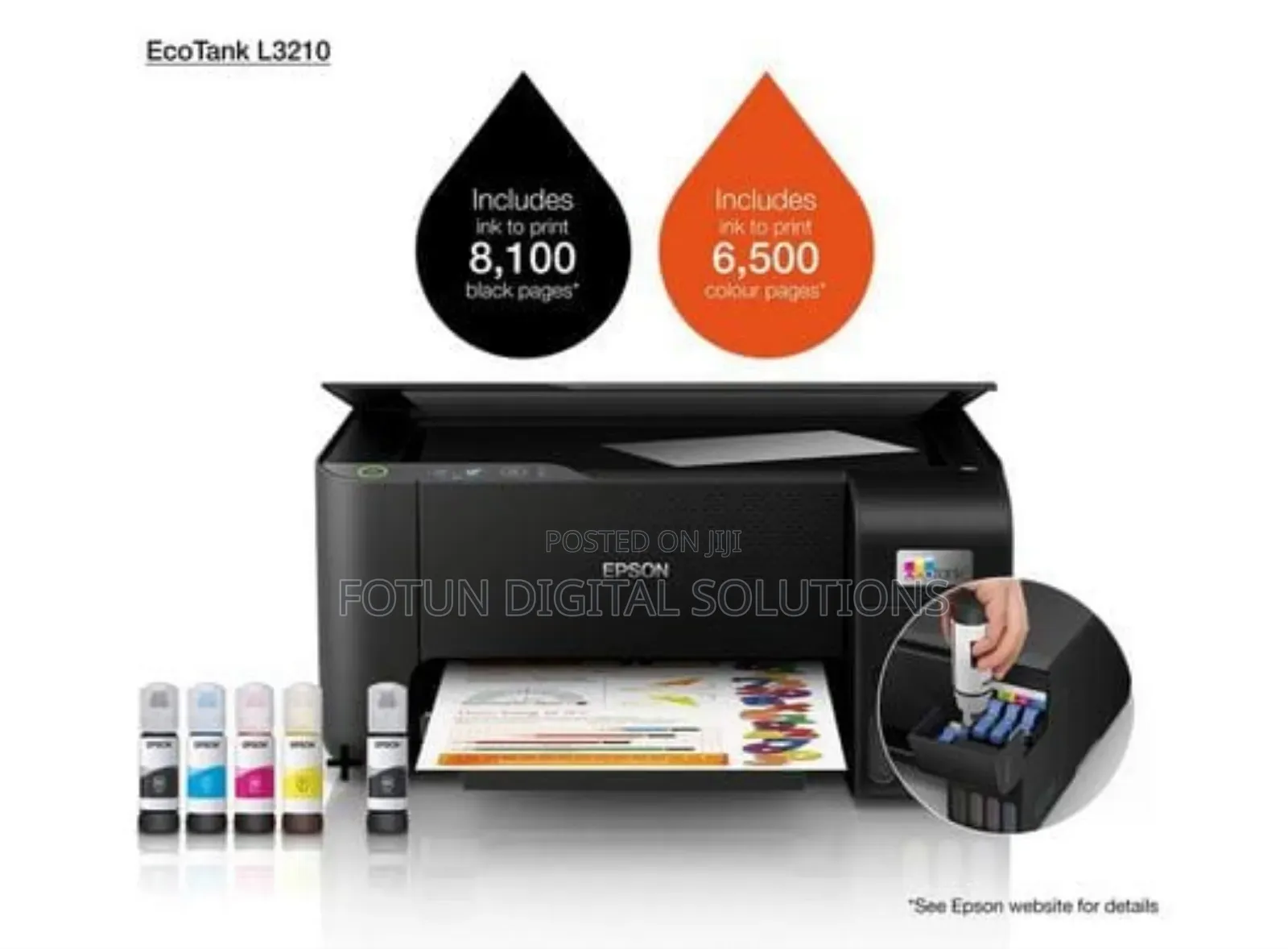 Epson Ecotanks Continous Ink Copy Scan Printer