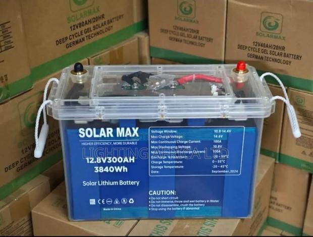 Solarmax 12.8v 300ah (3840kwh) Lithium Ion Battery 5 Yrs Warranty - thumbnail 2
