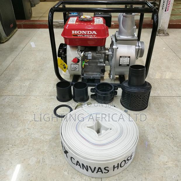 3" Honda Commercial Water Pump 50m Delivery Canvas Pipe