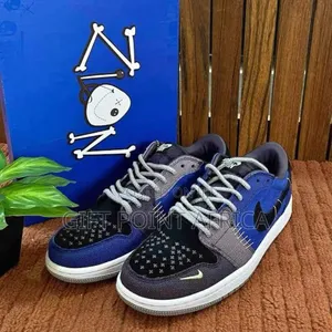 Blue *Jordan-1 Voodoo* Sneakers