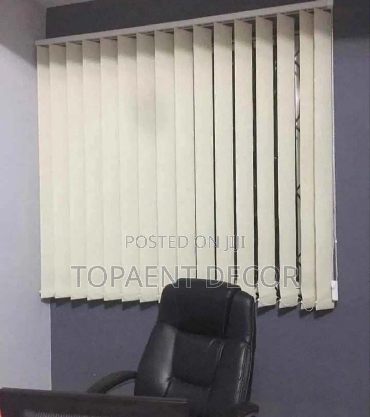 Cream Vertical Well Fit Window Blinds