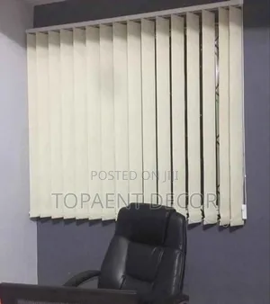 Cream Vertical Well Fit Window Blinds