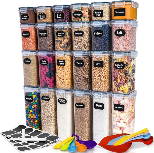 24pcs Bpa Free Airtight Plastic Containers - thumbnail 4