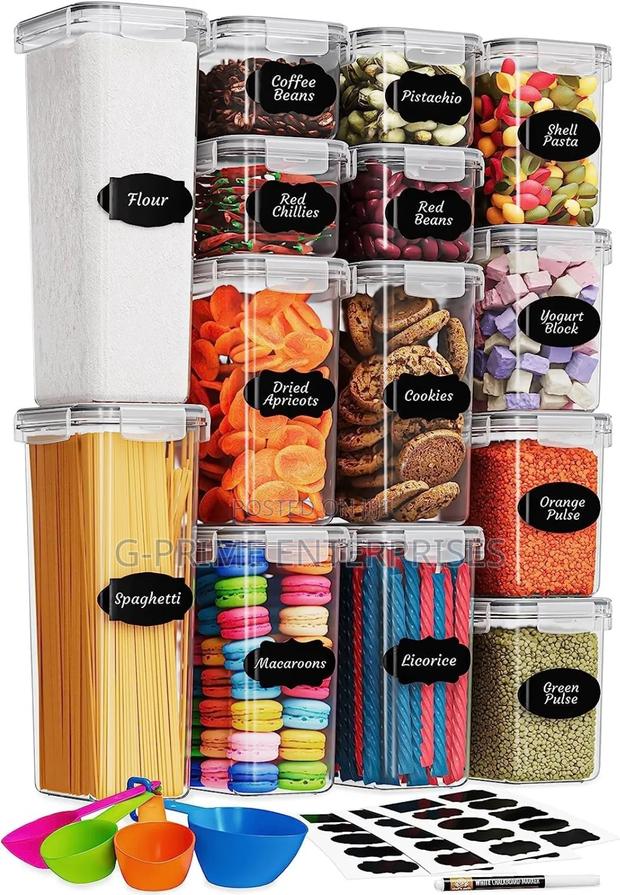 24pcs Bpa Free Airtight Plastic Containers - thumbnail 5