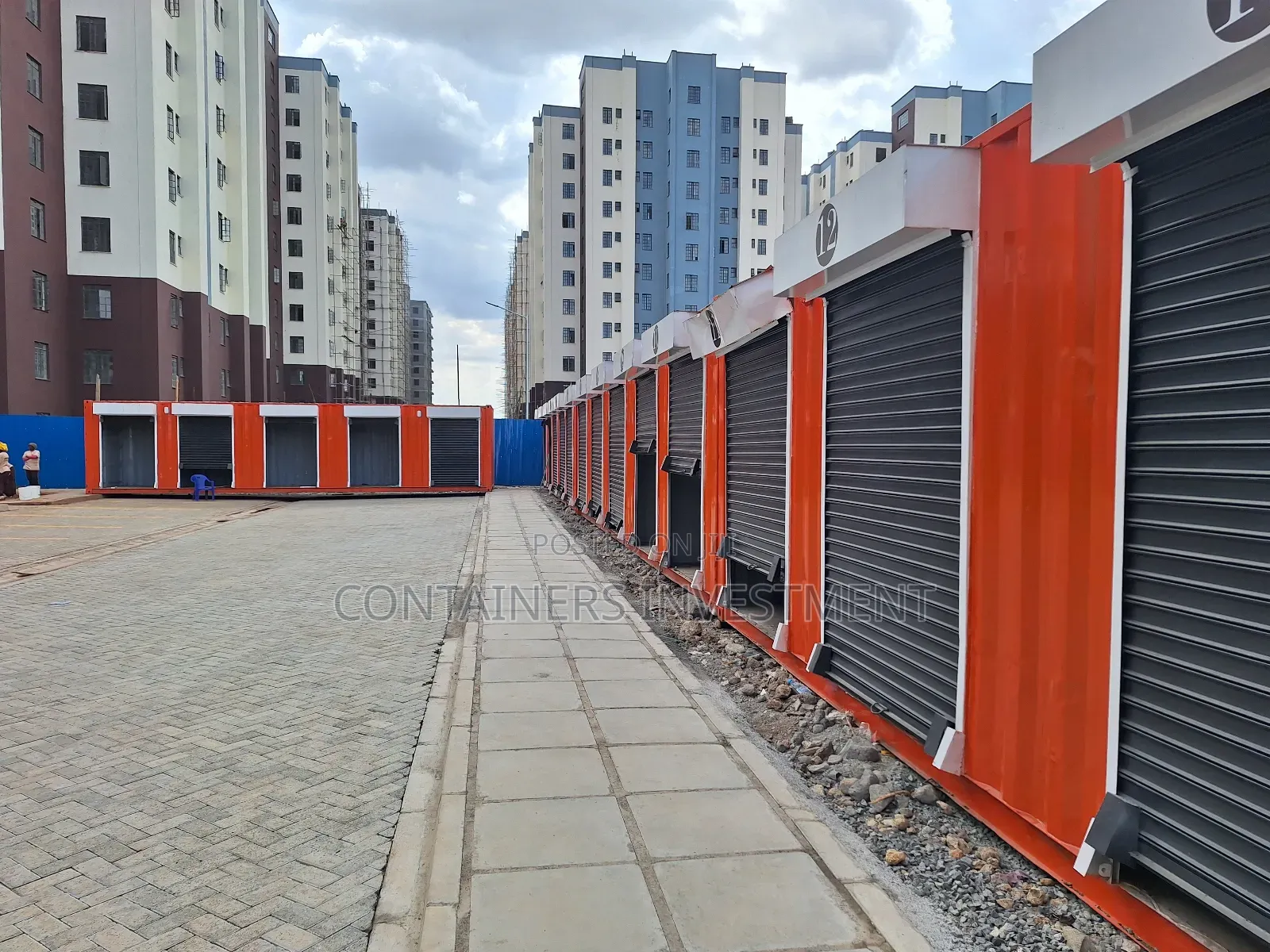 Container Stalls Delivered at Affordable Housing Project.