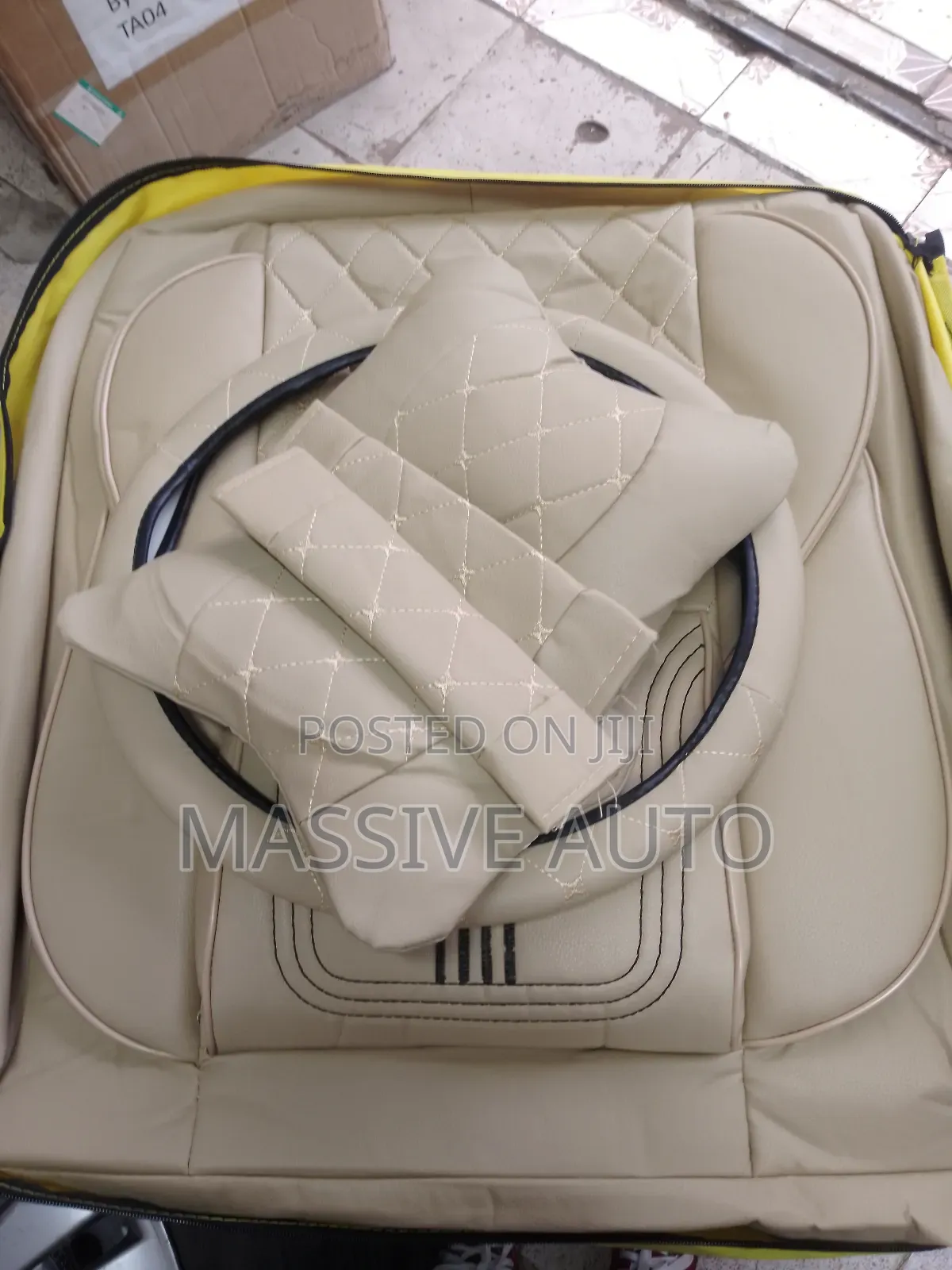 Baige Seats Covers/ 5 Seater Car Seats Covers/
