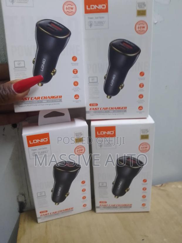 Type C Fast Charger/ Fast Car Charger With Type C Cables - thumbnail 2