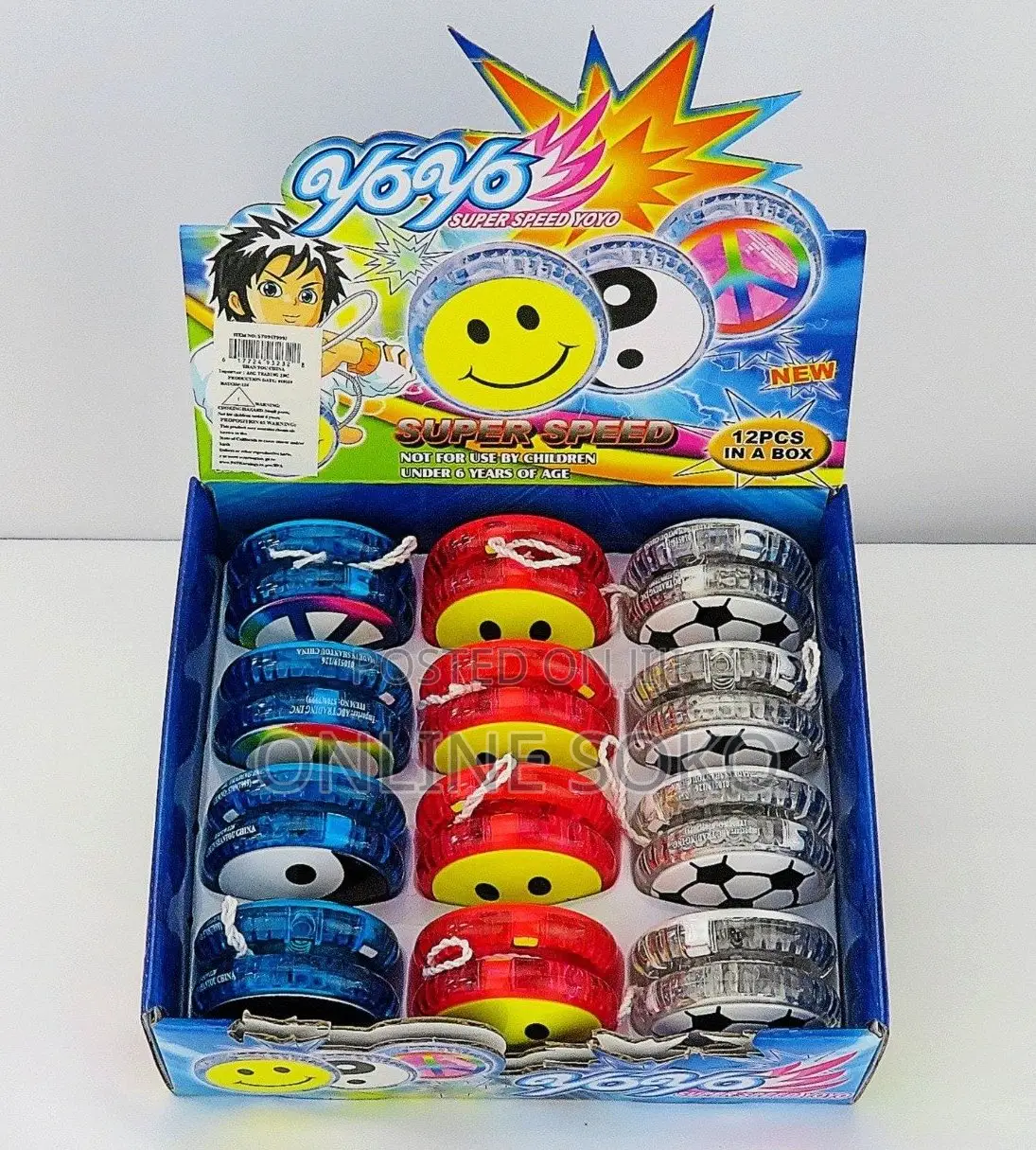 Classic Kids Yo-Yos Led Flashing Lights Yoyo Toy Games