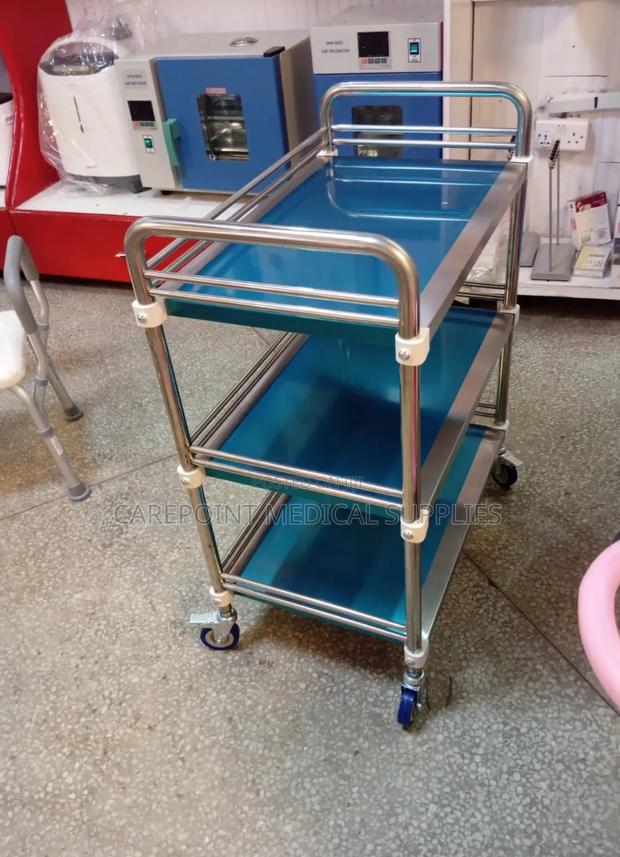3 Shelves Medicine Trolley