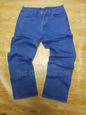 Quality Cotton Designer Plain Baggy Jeans Trousers Pants