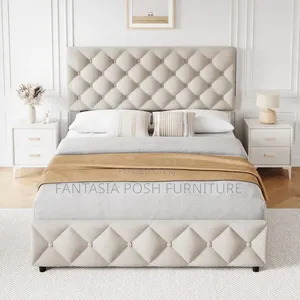 5x6 Modern Diamond-Tufted Chester Bed - Free Delivery