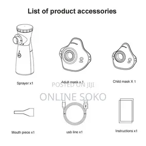 Mini Portable Ultrasonic Mesh Nebulizer for Adult and Baby