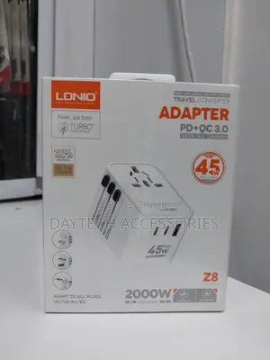 Ldnio Z8 Gan 45w Universal Adapter Wall Power Travel Adaptor