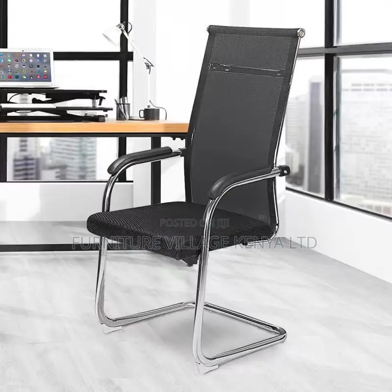 Office Chair:Office Mesh Chair With Mid-Level Back Support