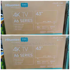 Hisense 43" Smart A6 East Africa Warranty
