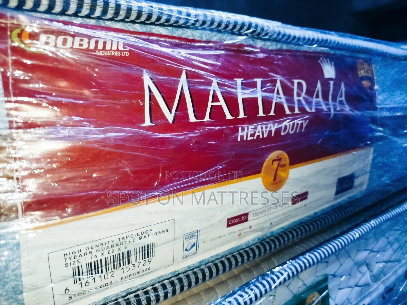 Bobmil Maharaja Mattresses + Free Duvet - 5by6 8inch Thick