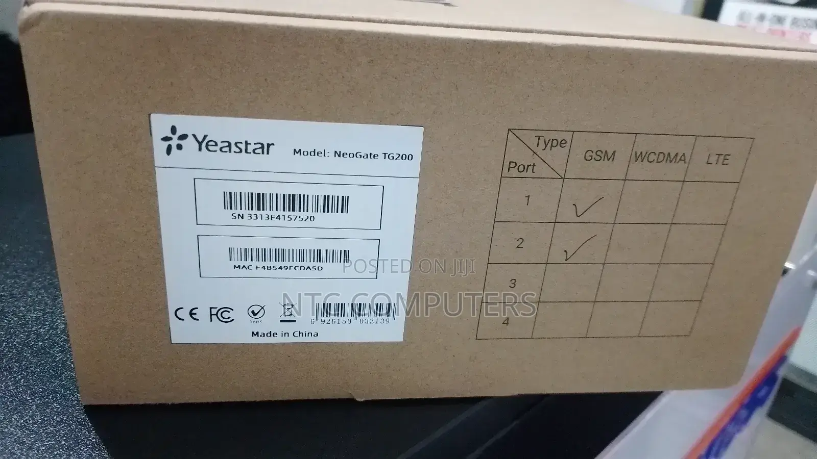 Yeastar Tg200 2 Ports GSM Voip Gateway