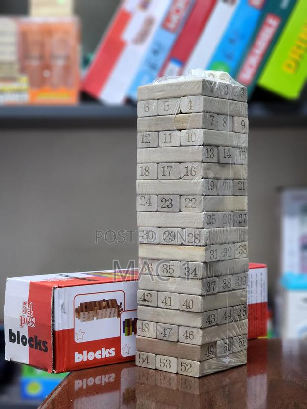 Tumbling Jenga Blocks Wooden Solid Jenga - main view