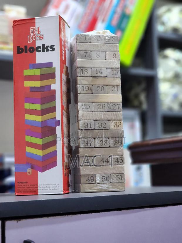Tumbling Jenga Blocks Wooden Solid Jenga - thumbnail 3