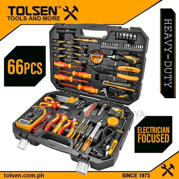 66pcs Electrician Tool Set Tolsen Multimeter Electric Kit