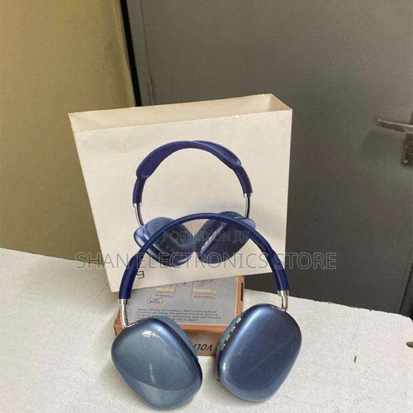 Travel/Home/Office Blue P9 Wireless Bluetooth Headphones. - main view