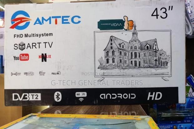 Amtec 43inch Smart Vidaa, Frameless Tv With Bluetooth - thumbnail 3