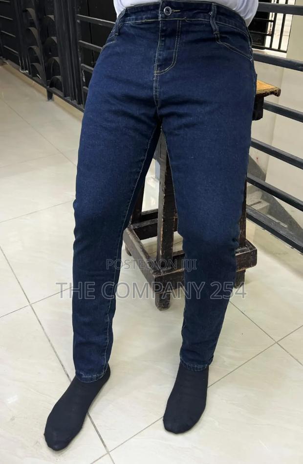 Quality Casual Plain Denim Made Jeans Trousers - thumbnail 4