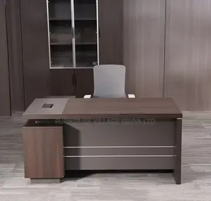 Office Desk:Modern Curved Design 1.6 Meters Director's Table