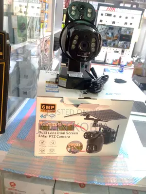 4g 6mp Ubox Dual Lens Dual Screen Solar PTZ Camera