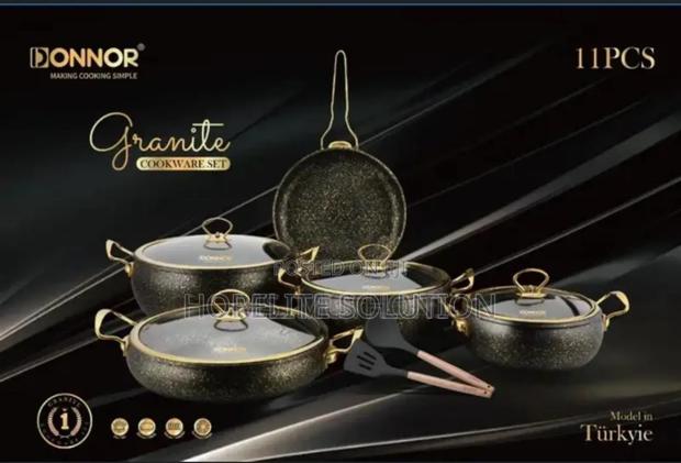Heavy Elegant Granite Cooking Pot - thumbnail 3