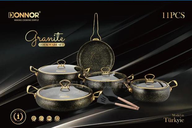 Heavy Elegant Granite Cooking Pot - thumbnail 4