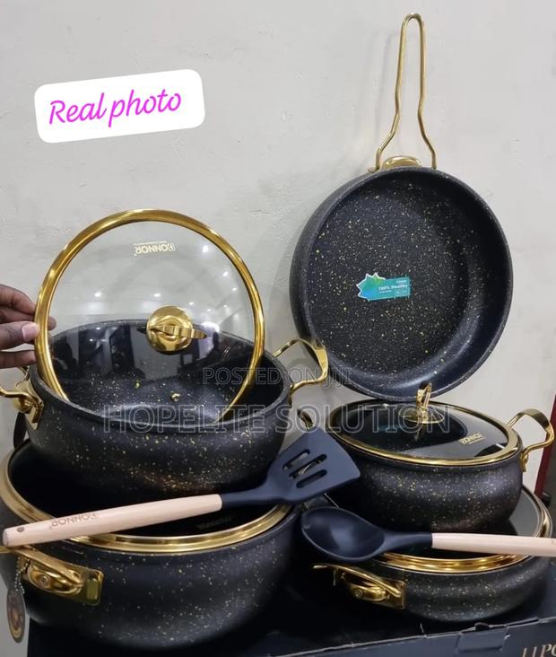 Heavy Elegant Granite Cooking Pot - thumbnail 6