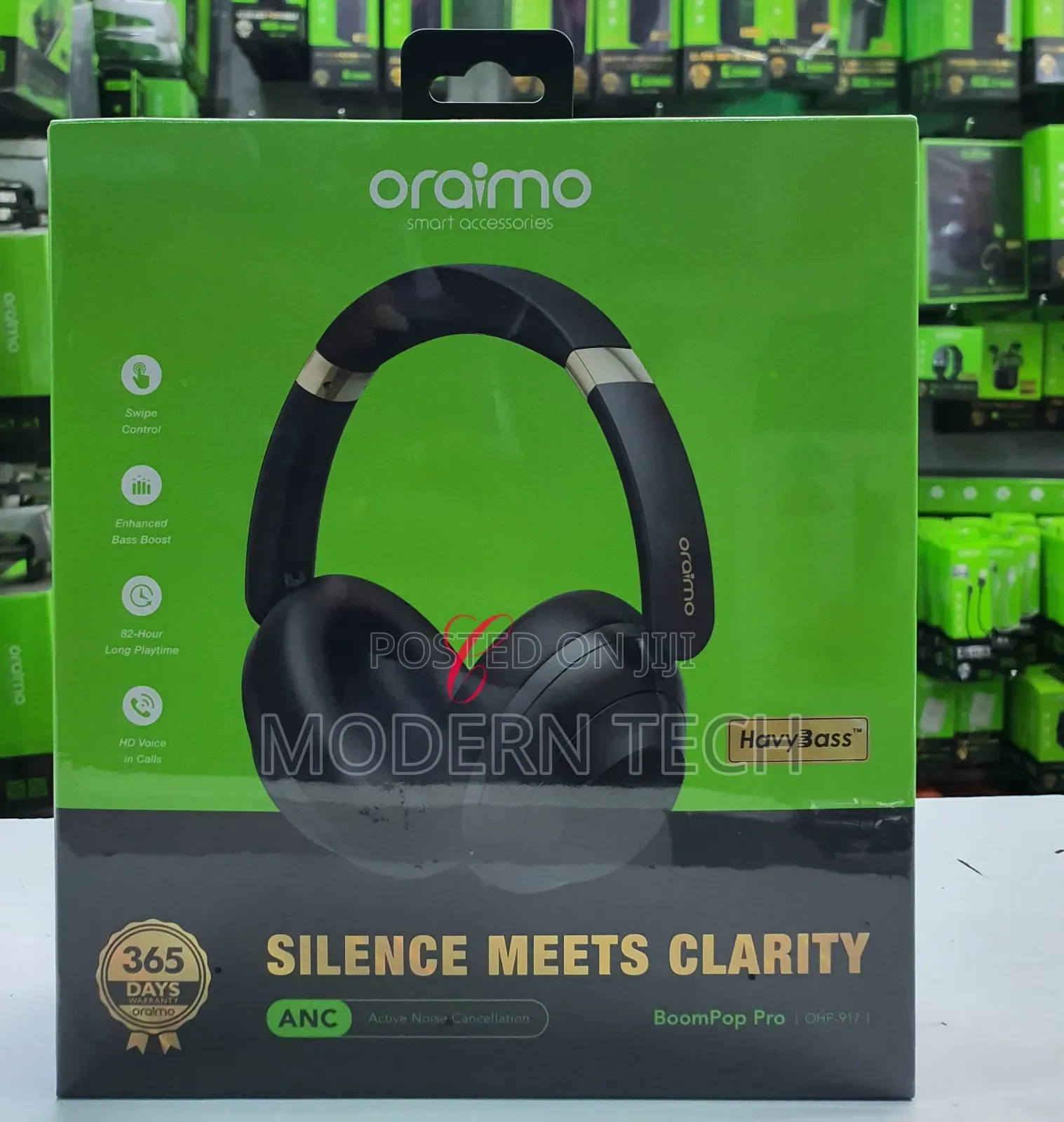 Oraimo Boompop Pro Anc Over-Ear Headphones