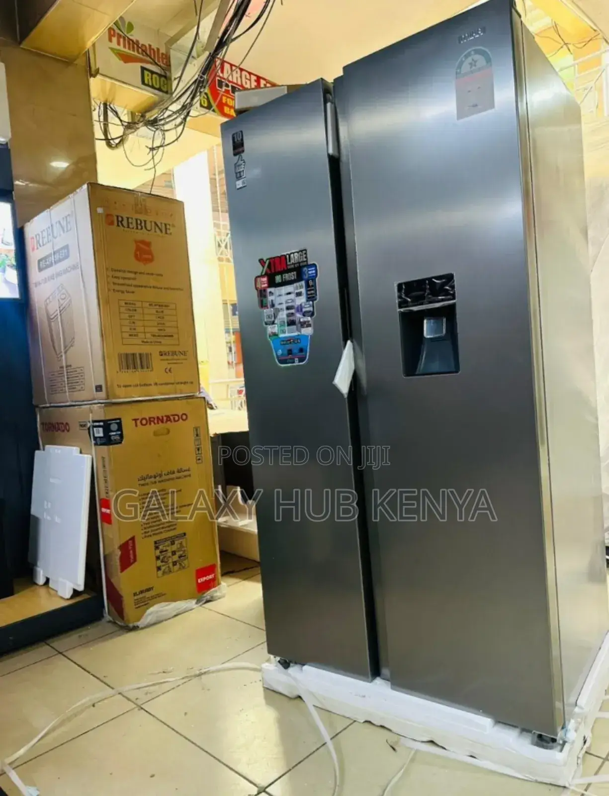 Rebune 528l Side by Side Refrigerator