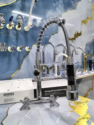 Brimix Kitchen Mixer Wall (Silver and Black