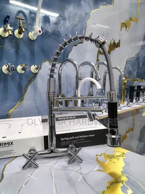 Brimix Kitchen Mixer Wall (Silver and Black