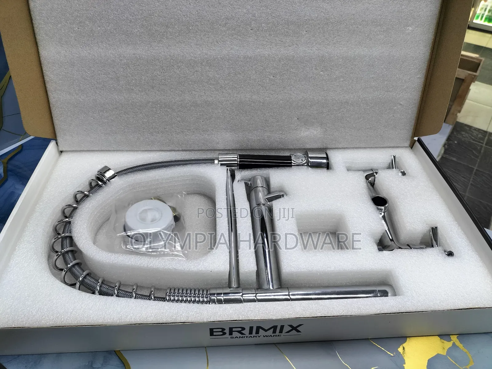 Brimix Kitchen Mixer Wall (Silver and Black
