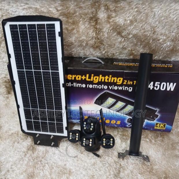 Ai Solar Camera + Lighting 2 in 1 V380pro Floodlight Solar