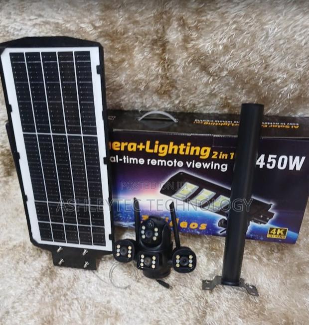 450 Wat 2in1 Solar and Camera Lighting Street Light Survelli - main view