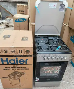 Haier 3gas+1 Electric Silver Black Free Standing Cooker